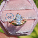 Oval Cut Solitaire Wedding Ring For Women