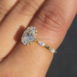 2 Carat Oval Cut Lab Grown Diamond Engagement Ring
