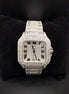 Full Iced Out Automatic D Color Moissanite Watch For Men's