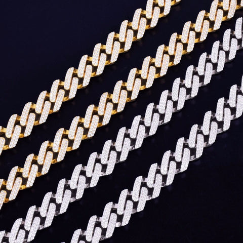 Cuban Square Link Moissanite Luxury Chain