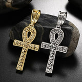 Hip Hop Key Cross Moissanite Diamond Men's Nacklace