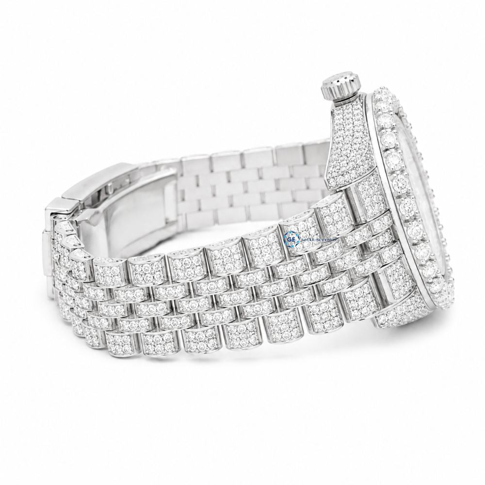 Full Iced Out Moissanite Watch For Men's Hip Hop Watches
