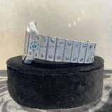 Stainless Steel D Color Moissanite Iced Out Arabic Dial Luxury Watch