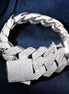 925 Sterling Silver Moissanite Iced Out Bracelet