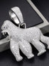 925 Sterling Silver Gorilla Hip Hop Pendant