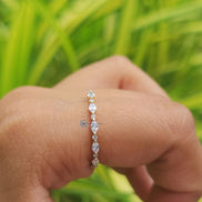 Marquise & Round Cut Lab Grown Diamond Full Eternity Band