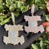 Customize Letter Moissanite Diamond Men's Pendant