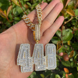 925 Sterling Silver Moissanite Diamond Luxury Iced Out Pendant