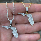 Iced Out Moissanite Diamond Small Pendant