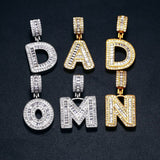 Customize Alphabet Letter Moissanite Diamond Pendant