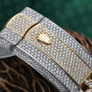 Two Tone Datejust Moissanite Automatic Watch