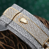 Two Tone Datejust Moissanite Automatic Watch