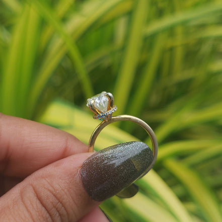 IGI Certified Oval Cut Lab Grown Diamond Engagement Ring