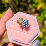 Pear & Oval Cut Lab Grown Diamond Toi Et Moi Ring