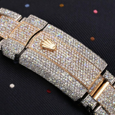 Arabic Dial Moissanite Diamond Datejust Luxury Watch