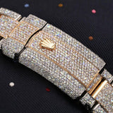 Arabic Dial Moissanite Diamond Datejust Luxury Watch