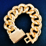 22MM Moissanite Diamond Cuban Unisex Bracelet
