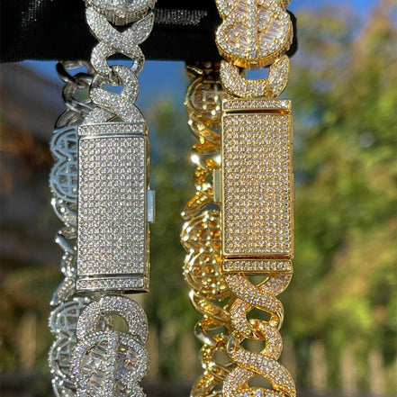Customized Moissanite Diamond Doller Man Chain