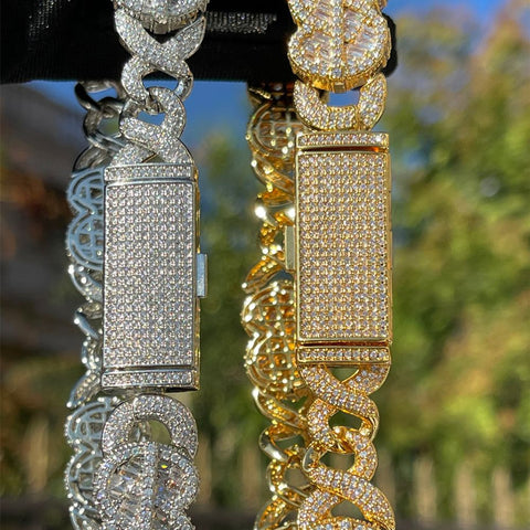 Customized Moissanite Diamond Doller Man Chain