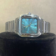 Sky Blue Color Dial Men's Wrist Watch