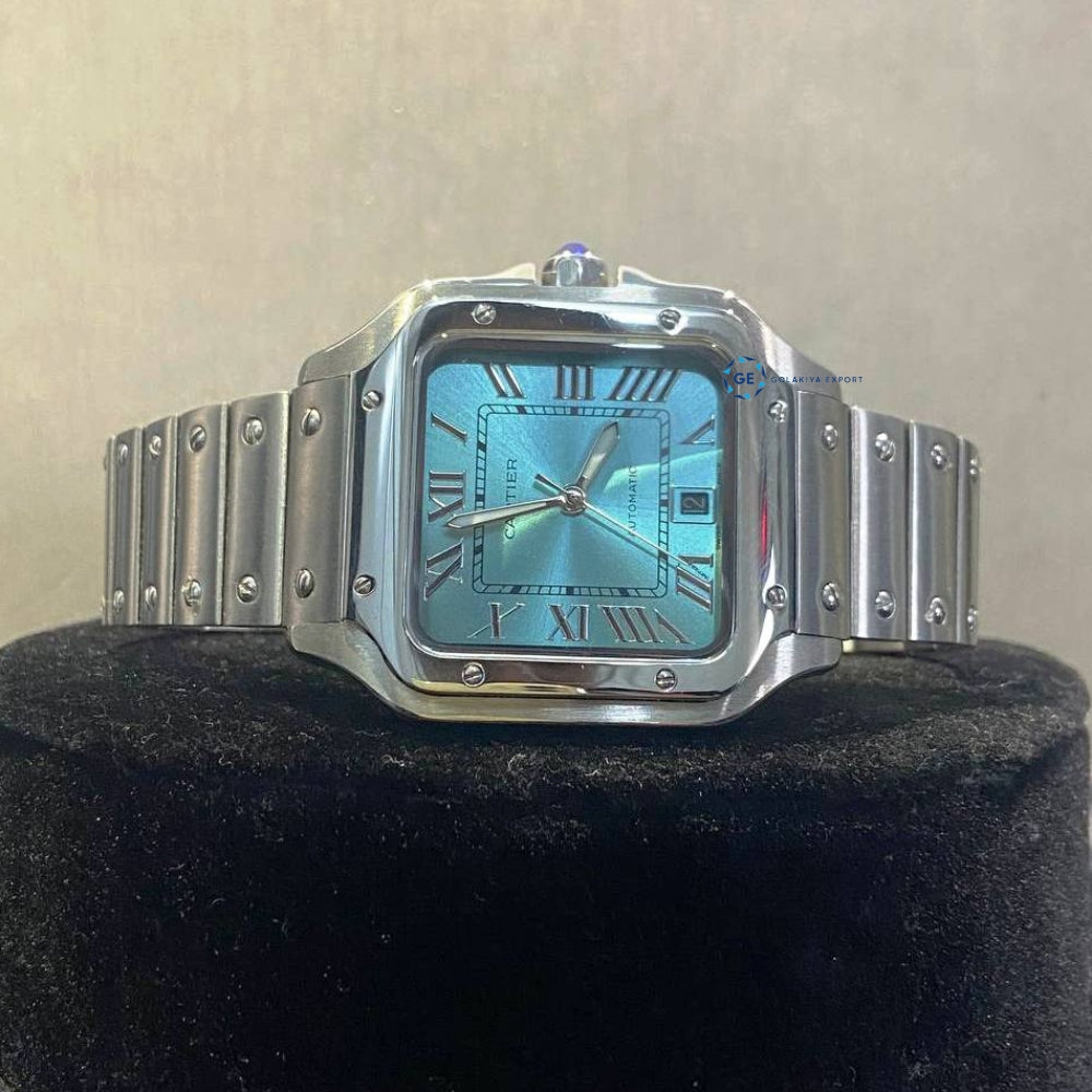 Sky Blue Color Dial Men's Wrist Watch