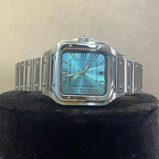 Sky Blue Color Dial Men's Wrist Watch