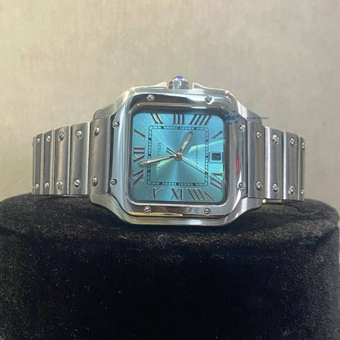 Sky Blue Color Dial Men's Wrist Watch