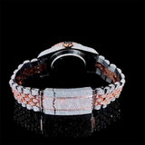 Dual Tone Datejust Moissanite Diamond Luxury Hip Hop Watch