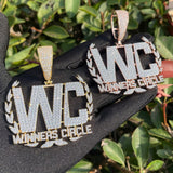 Winners Circle Handcrafted Moissanite Iced Out Pendant