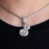 Iced Out Moissanite Customize Name Letter Pendant