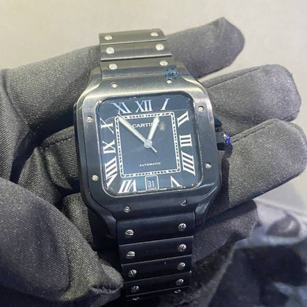 Full Black Stainless Steel Men's Daily Wear Watch