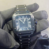 Full Black Stainless Steel Men's Daily Wear Watch
