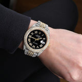 Date Just Dual Tone Moissanite Custom Watch