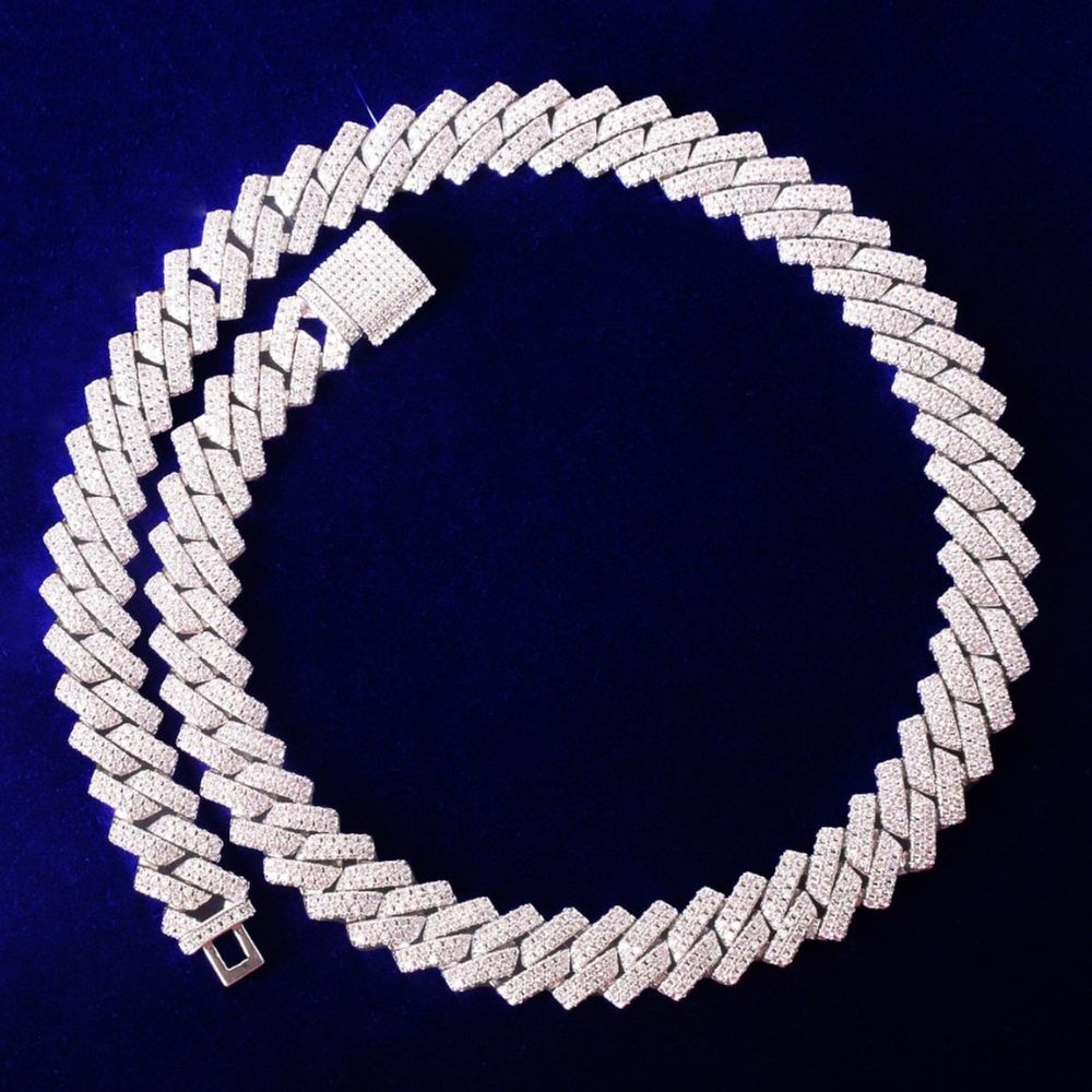 Rapper Style Moissanite Diamond Cuban Link Chain