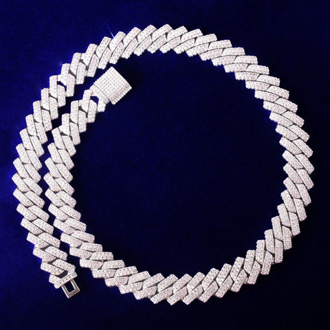 Rapper Style Moissanite Diamond Cuban Link Chain