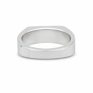 Luxury Moissanite Round Cut Signet Ring For Men's