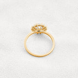 Moissanite Round Cut Floral Halo Wedding For Women