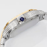 Luxury Arabic Dial VVS1 Moissanite Dual Tone Hip Hop Watch