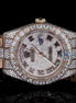 Stylish Moissanite Day Date Bust Down Fashion Watch For Men's