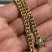 Daily Wear Moissanite Diamond Yellow Tone Men's Bracelet