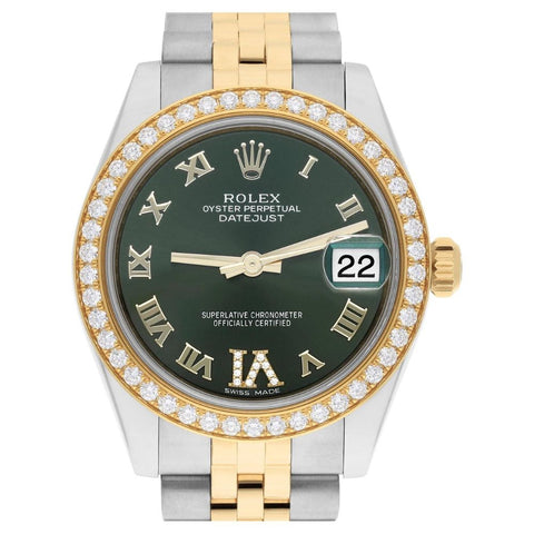 Datejust Stainless Steel Moissanite Automatic Watch