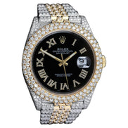 Date Just Dual Tone Moissanite Custom Watch