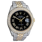 Date Just Dual Tone Moissanite Custom Watch