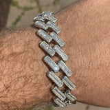 Baguette Moissanite Miami Cuban Link Bracelet
