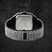 Iced Out Black Moissanite Diamond Hip Hop Watch