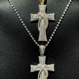 Classic But Down Cross Moissanite Pendant