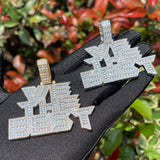 Baguette Cut Moissanite Diamond Silver Necklace