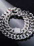 Row Link Moissanite Diamond Cuban Chain For Men's