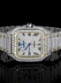 Dual Tone Moissanite Classic Stylish Wrist Watch