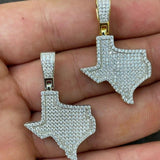 Taxas State Iced Out Moissanite Men's Pendant